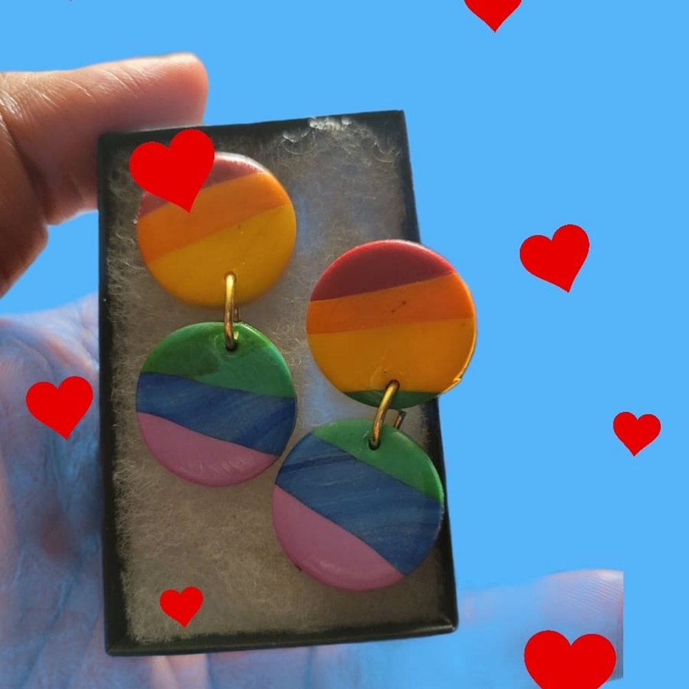 Pride  Earrings connected